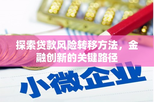 老河口探索贷款风险转移方法，金融创新的关键路径