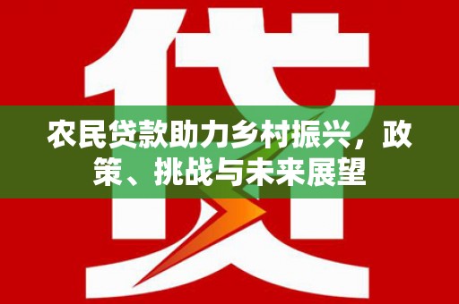 老河口农民贷款助力乡村振兴，政策、挑战与未来展望