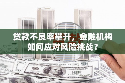 老河口贷款不良率攀升，金融机构如何应对风险挑战？