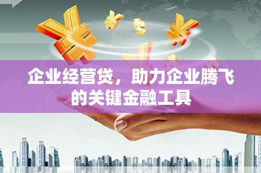 老河口企业经营贷，助力企业腾飞的关键金融工具
