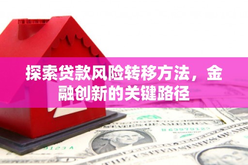 老河口探索贷款风险转移方法，金融创新的关键路径