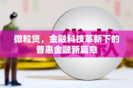 老河口微粒贷，金融科技革新下的普惠金融新篇章