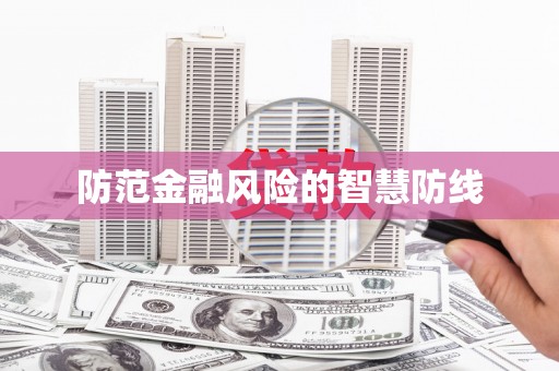 老河口防范金融风险的智慧防线